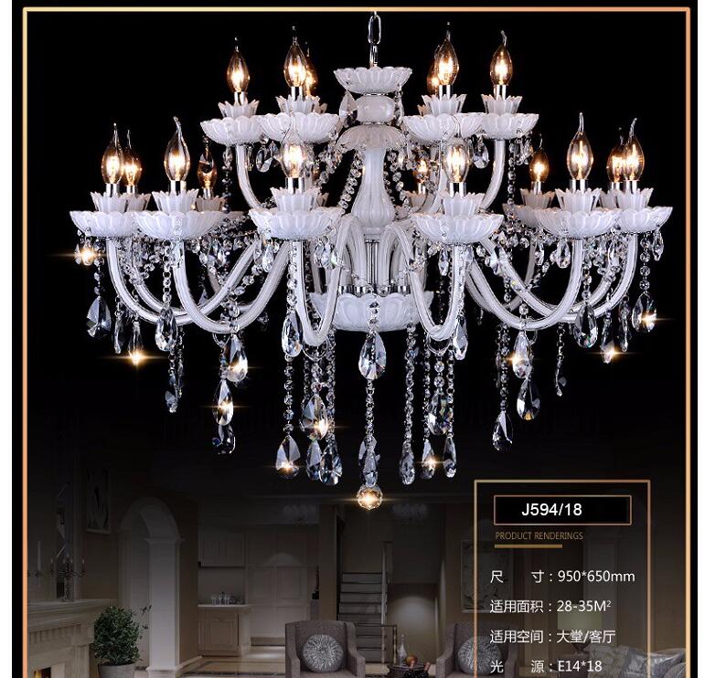 white k9 crystal chandelier lustre crystal chandeliers lustres de cristal chandelier led ac guaranteed