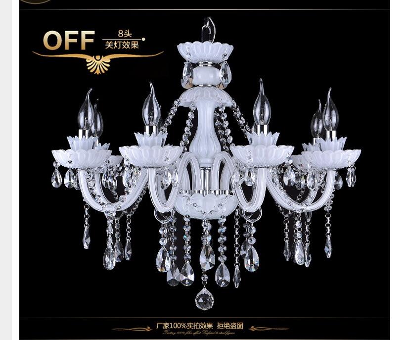 white k9 crystal chandelier lustre crystal chandeliers lustres de cristal chandelier led ac guaranteed