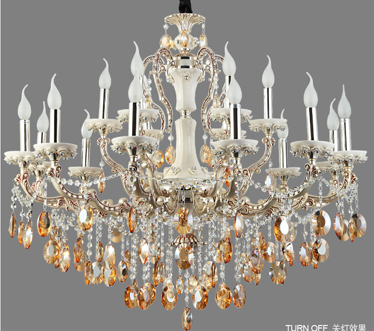 zinc alloy d1000mm large crystal chandelier 18 arms luxury crystal light chandelier crystal light modern large chandeliers