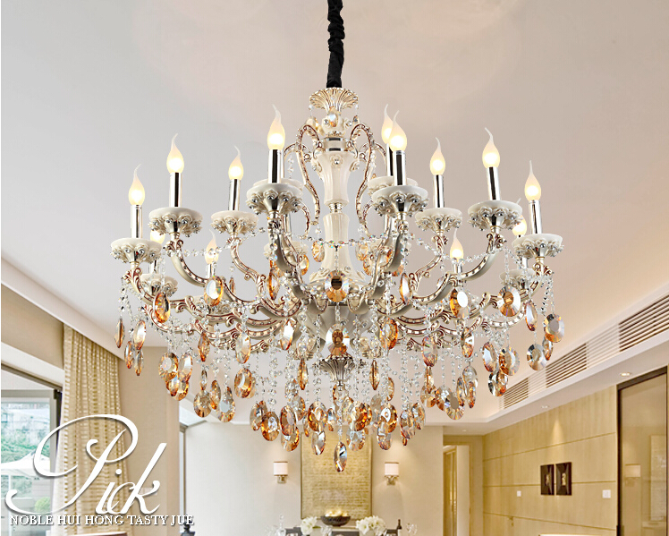 zinc alloy d1000mm large crystal chandelier 18 arms luxury crystal light chandelier crystal light modern large chandeliers